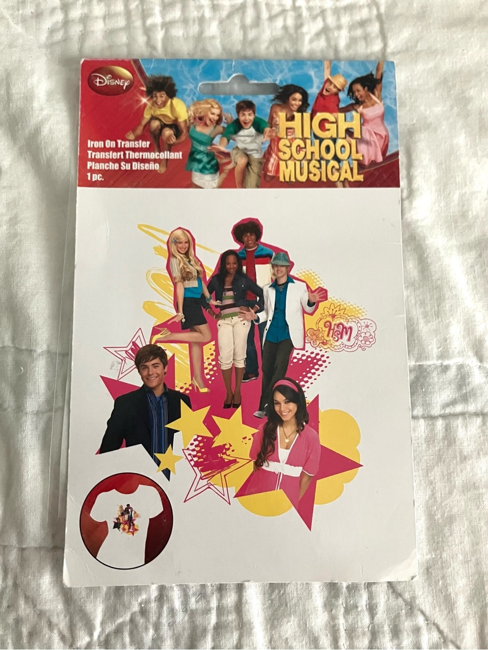 Vintage Disney Y2K 2000s High School Musical Group Photo Applique Iron on Patch